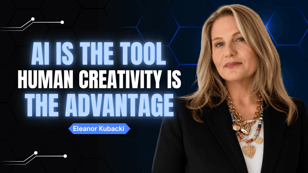 Eleanor Kubacki discussing responsible AI adoption, marketing agency transformation, and human-centered creative strategy.